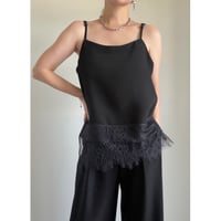 lace camisole / black