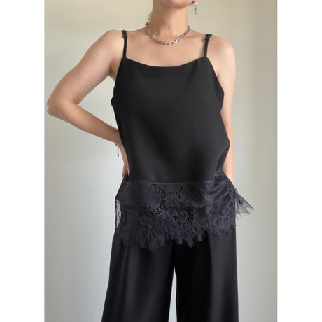 lace camisole / black