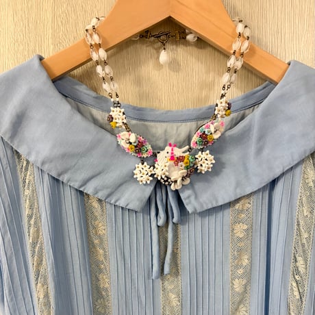 〖一点もの〗ヴィンテージセルロイドとわんこのネックレス