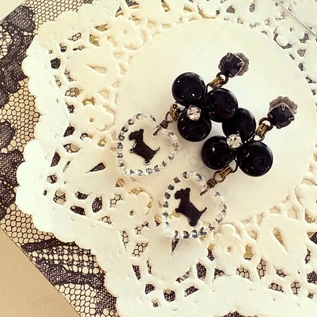 〖PIERCE･EARRINGS〗ヴィンテージインタリオテリアピアス・イヤリング