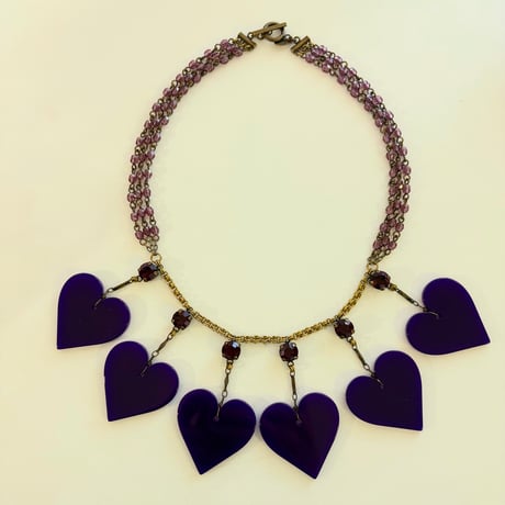 〖NECKLACE〗パープルハートネックレス
