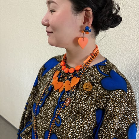〖NECKLACE〗オレンジハートネックレス