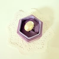 〖RING〗ヴィンテージオーバルリング ガラスパール