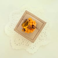〖一点もの〗オレンジフラワーリング