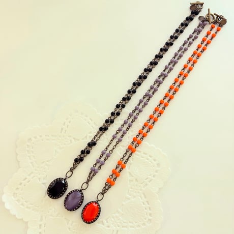 〖NECKLACE〗ヴィンテージショートオーバルネックレス