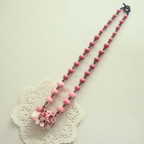 〖NECKLACE〗ピンクネコネックレス