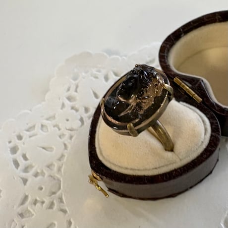 〖RING〗ブラウンカメオオーバルリング