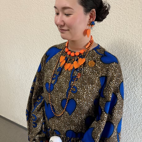 〖NECKLACE〗オレンジハートネックレス