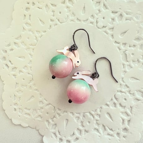 〖PIERCE･EARRINGS〗うさぎピアス