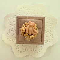 〖RING〗ベージュのクマリング