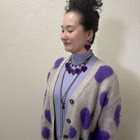 〖NECKLACE〗パープルハートネックレス