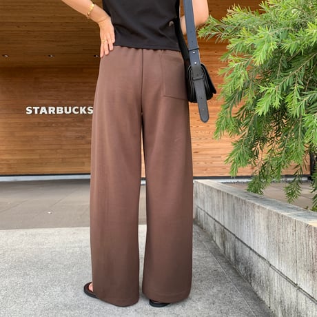 ユニセックスとろみソフトカーブパンツ