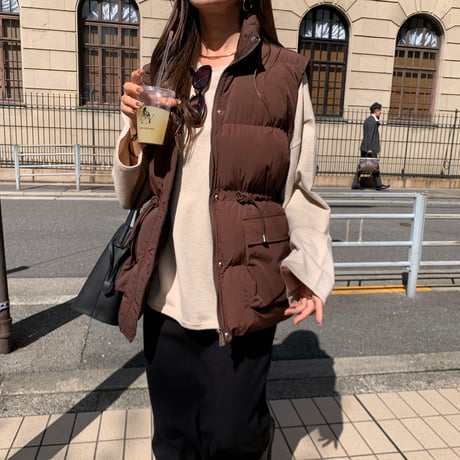 ドローコード中綿ベスト