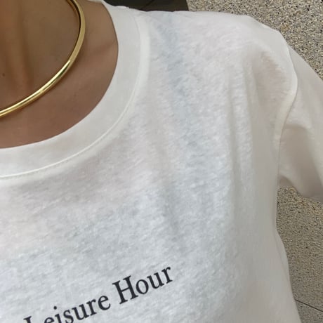 大人シンプルシアーロゴTシャツ