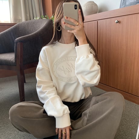 ニュアンスフェルトデザインスウェット