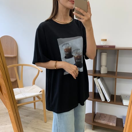 大人フォトプリントオーバーTシャツ