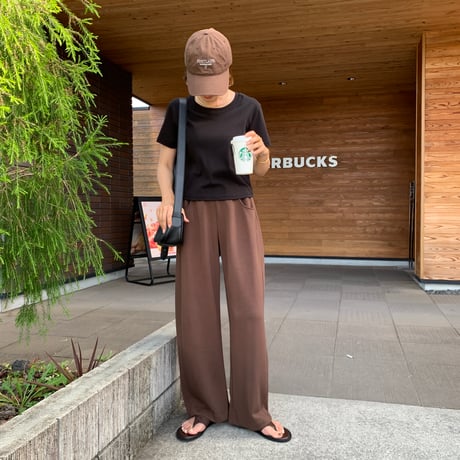 ユニセックスとろみソフトカーブパンツ