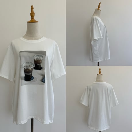 大人フォトプリントオーバーTシャツ