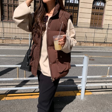 ドローコード中綿ベスト