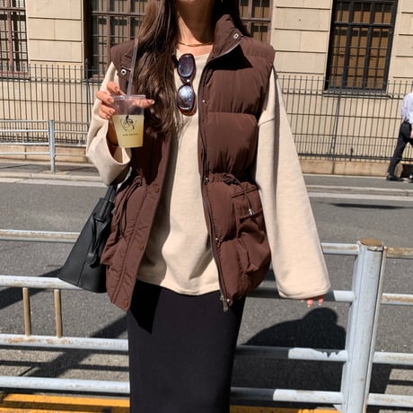 ドローコード中綿ベスト
