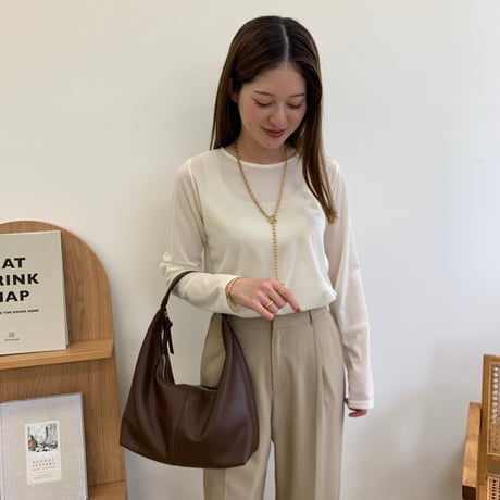 サージカル・アシンメトリーボールチェーンネックレス