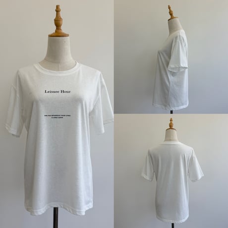 大人シンプルシアーロゴTシャツ
