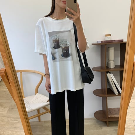 大人フォトプリントオーバーTシャツ