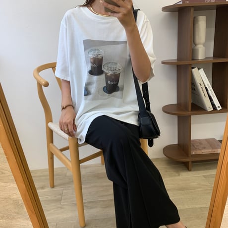 大人フォトプリントオーバーTシャツ