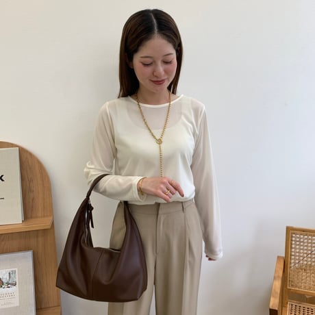 サージカル・アシンメトリーボールチェーンネックレス