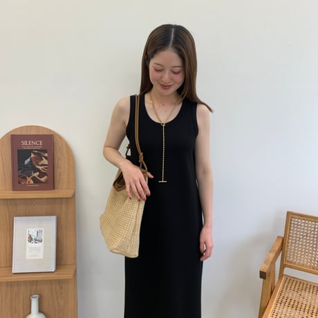 サージカル・アシンメトリーボールチェーンネックレス