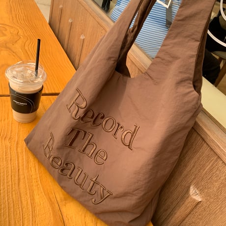 刺繡ロゴショルダーBAG