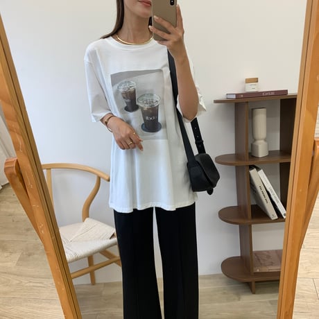 大人フォトプリントオーバーTシャツ