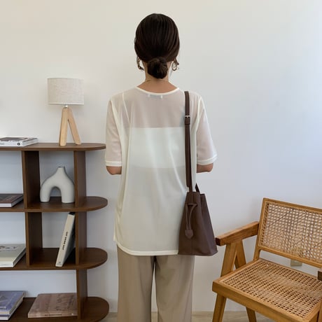 細見えシアーメッシュTee