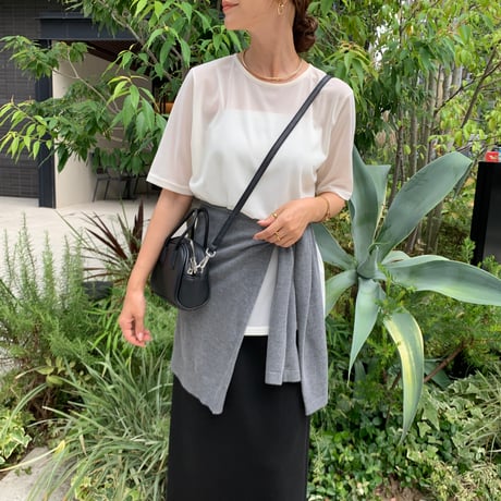 細見えシアーメッシュTee