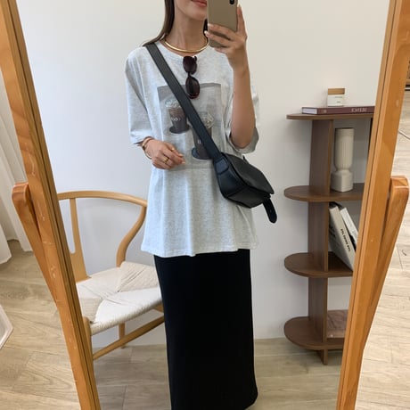 大人フォトプリントオーバーTシャツ