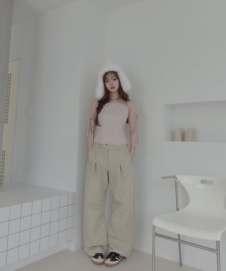 リボントップ&カーディガンセット / Ribbon Top & Cardigan Set