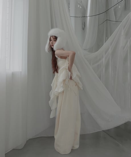 ［Vanilla］リップルフリルチュニックドレス / Ripple Frill Tunic Dress