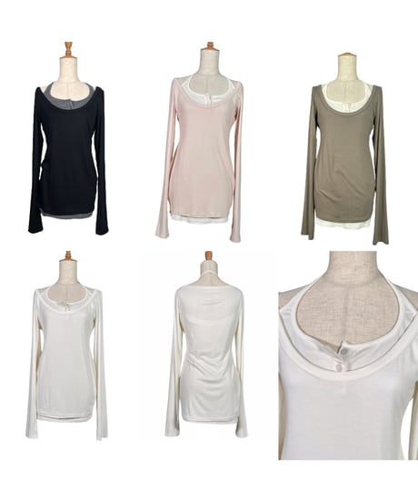 【Basic Collection】ホルターレイヤードトップ / Halter Layered Top