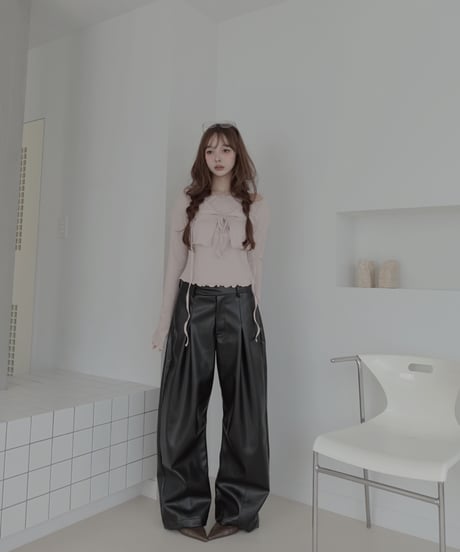 リボントップ&カーディガンセット / Ribbon Top & Cardigan Set