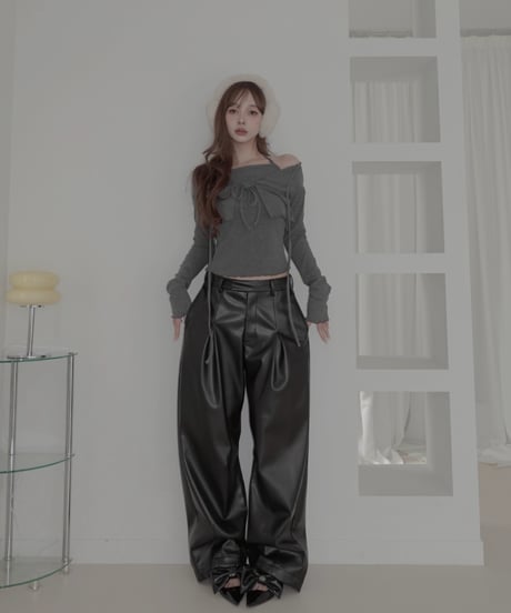 リボントップ&カーディガンセット / Ribbon Top & Cardigan Set