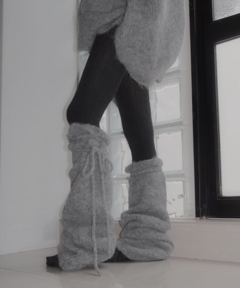 リボンアルパカレッグウォーマー / Ribbon Alpaca Leg Warmers | F