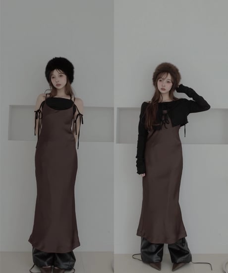 リボントップ&カーディガンセット / Ribbon Top & Cardigan Set