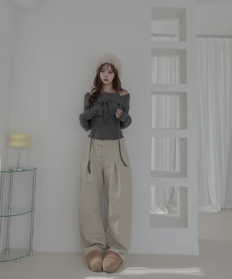 リボントップ&カーディガンセット / Ribbon Top & Cardigan Set