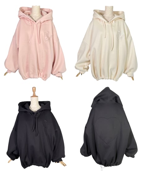 フリーレングスハートフーディ /Free-Length Heart Hoodie