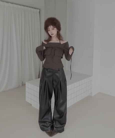 リボントップ&カーディガンセット / Ribbon Top & Cardigan Set