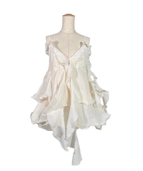 ［Vanilla］リップルフリルチュニックドレス / Ripple Frill Tunic Dress