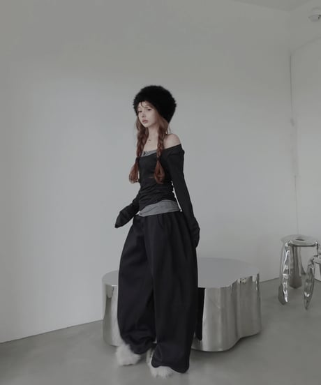 【Basic Collection】ホルターレイヤードトップ / Halter Layered Top