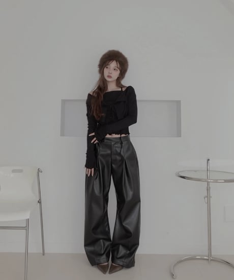 リボントップ&カーディガンセット / Ribbon Top & Cardigan Set