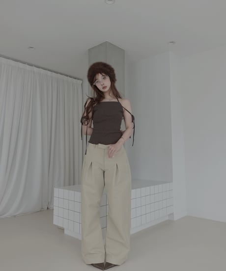 ボリュームタックバレルパンツ / Volume Tuck Barrel Pants