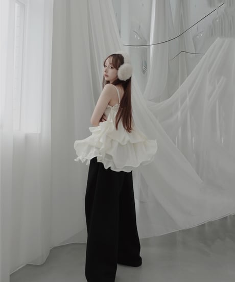 ［Vanilla］リップルフリルチュニックドレス / Ripple Frill Tunic Dress